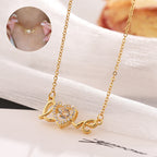 Gold “Love” Heart Pendant Necklace