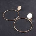 Round Statement Hoop Earrings