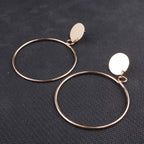 Round Statement Hoop Earrings