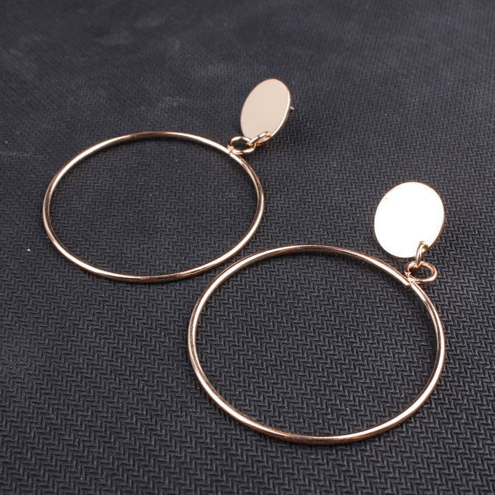 Round Statement Hoop Earrings