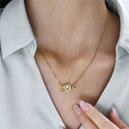 Gold “Love” Heart Pendant Necklace