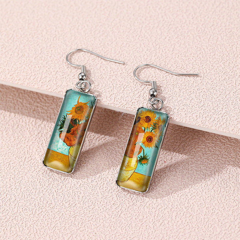 Starry Night Art Drop Earrings