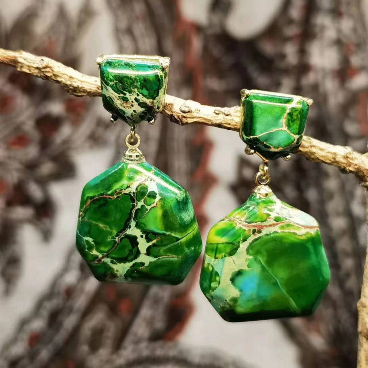 Emperor Stone Drop Earrings