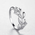 Silver Laurel Leaf Ring – Nature-Inspired