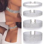 Luxury Rhinestone Choker Neck