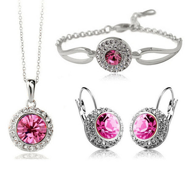 Elegant Zircon Jewelry Set