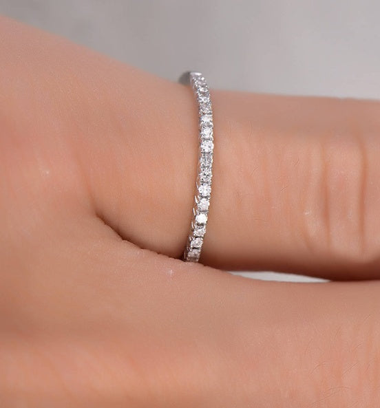 Eternal Spark Pavé Diamond Eternity Band