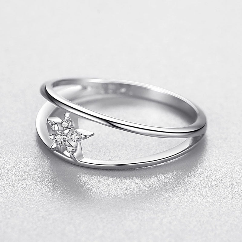 Celestial Star Ring in Sterling Silver
