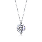 Classic Solitaire Moissanite Pendant Necklace