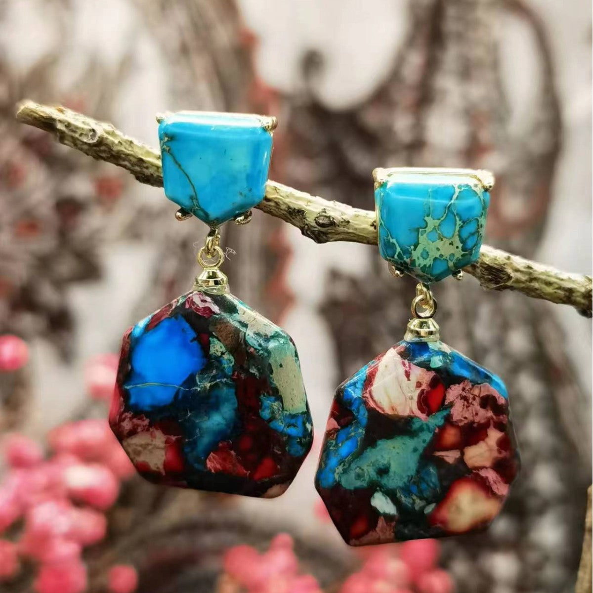 Emperor Stone Drop Earrings