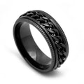 Chain Spinner Ring – Stainless Steel Rotating Band