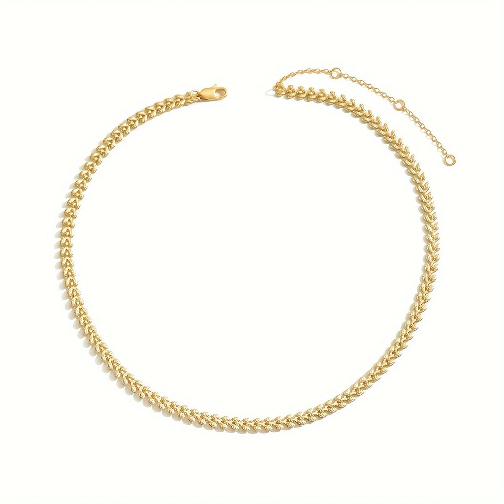 Classic Gold Chain Necklace with Refined Link Design