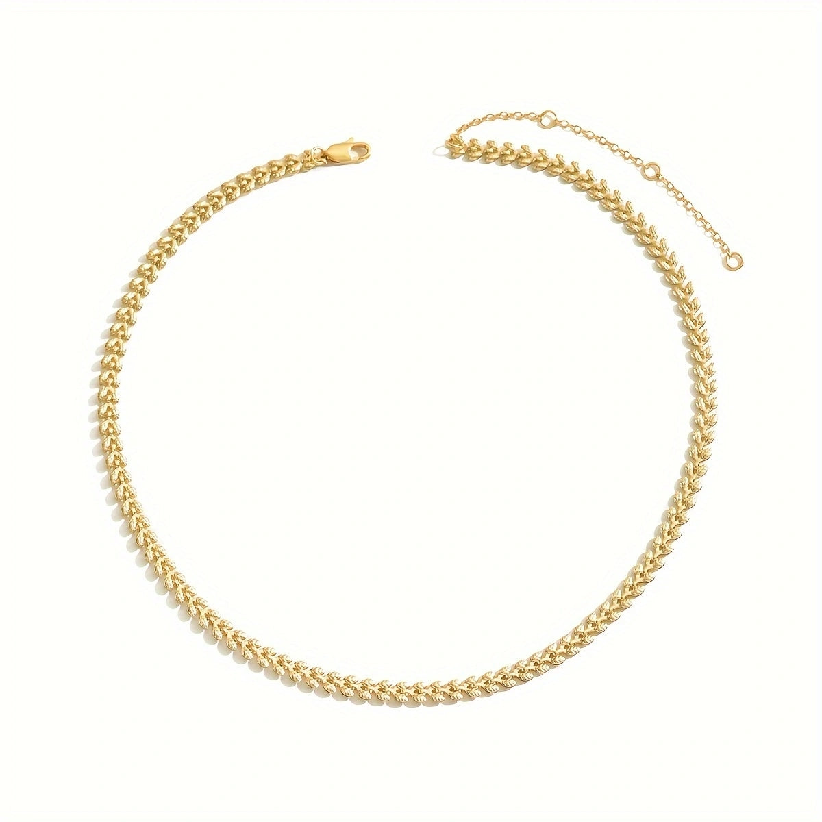 Classic Gold Chain Necklace with Refined Link Design