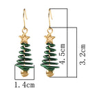 Festive Christmas Tree DIY Earrings with Star & Bell Detail