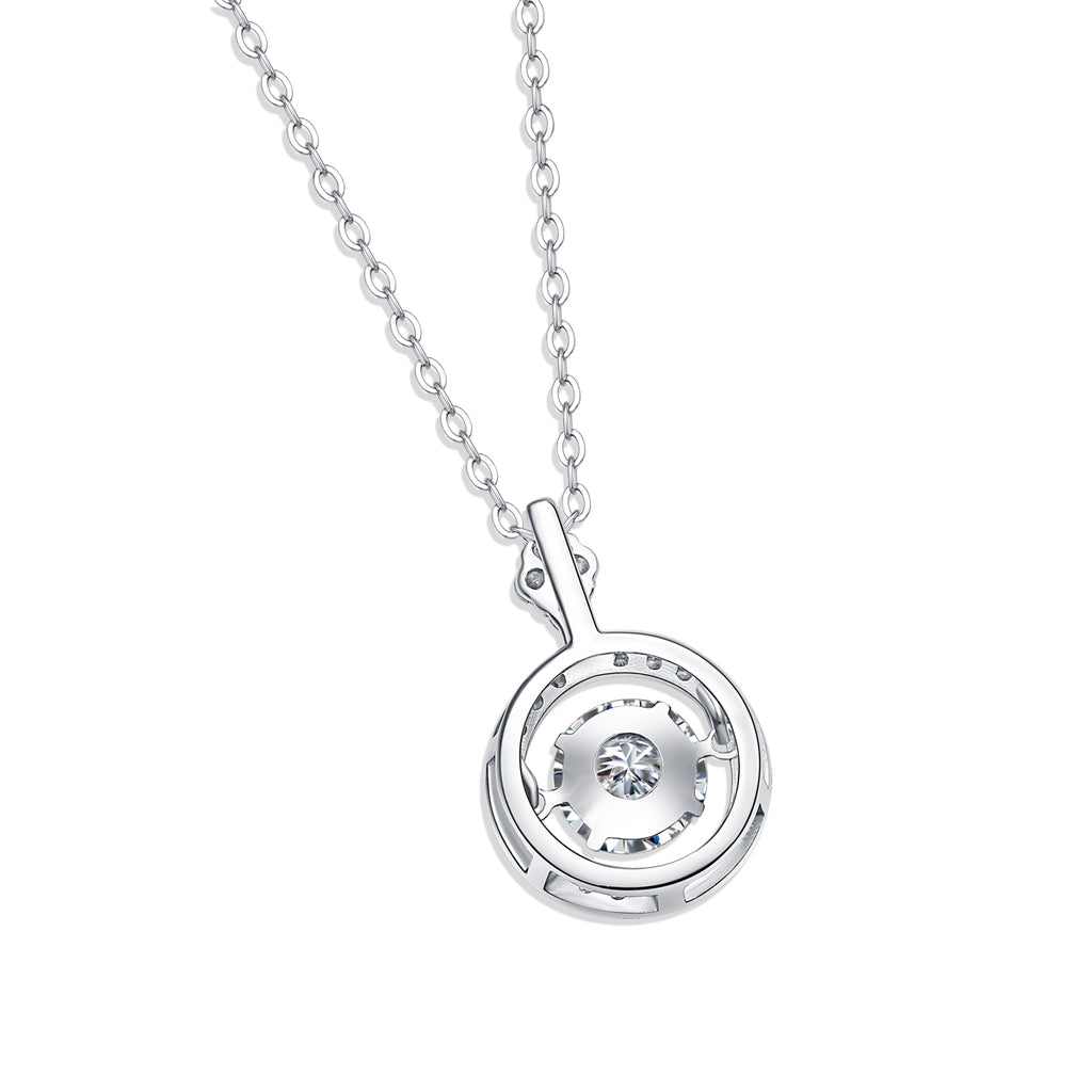 Halo Diamond Pendant Necklace