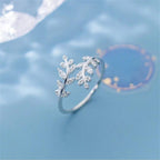 Adjustable Leaf Wrap Ring