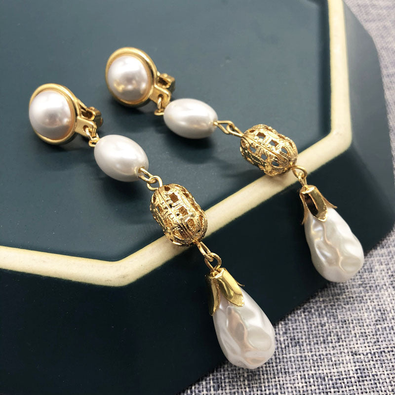 Handmade Baroque Pearl Earrings