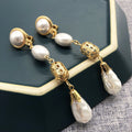 Handmade Baroque Pearl Earrings