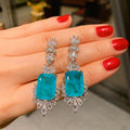Luxury Blue Crystal Jewelry