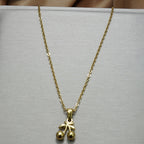 Cherry Pendant Necklace & Matching Drop Earrings