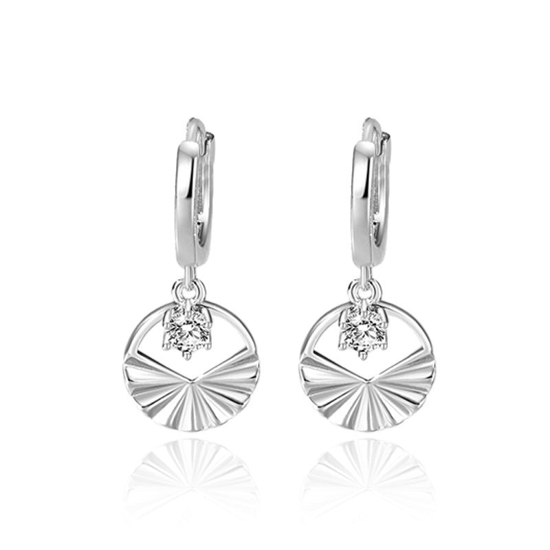 Elegant Geometric Round Necklace & Earrings