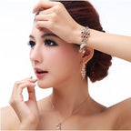 Peacock Crystal Jewelry Set