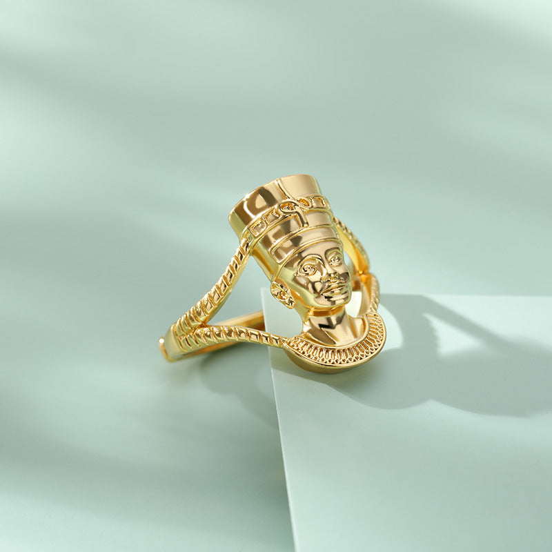 Regal Pharaoh Wrap Ring in Gold or Silver Finish