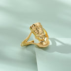 Regal Pharaoh Wrap Ring in Gold or Silver Finish