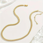 Classic Gold Chain Necklace with Refined Link Design