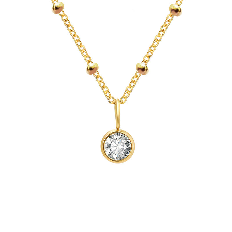 Classic Birthstone Solitaire Necklace