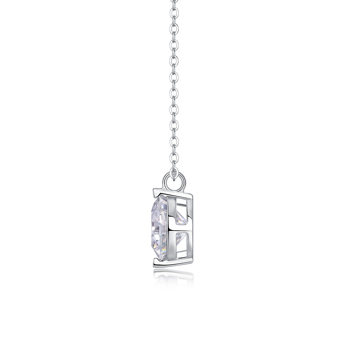 Classic Solitaire Moissanite Pendant Necklace