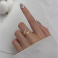 Adjustable Leaf Wrap Ring