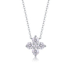 Lucky Four-Leaf Clover Moissanite Pendant Necklace
