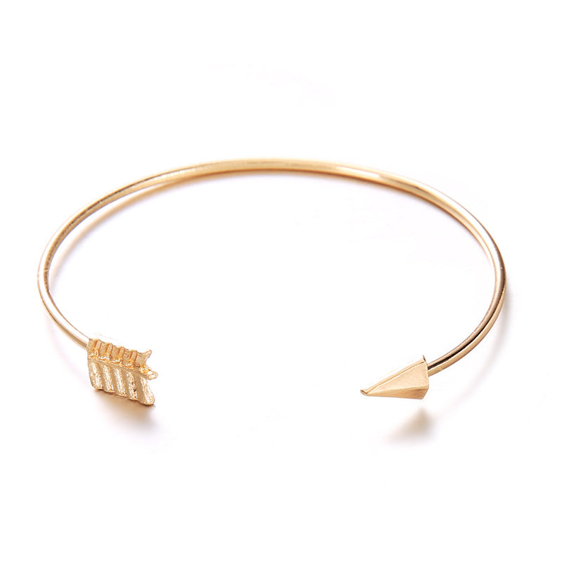 Minimalist Gold Open Cuff Bracelet