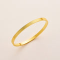 Slim Textured Bangle Bracelet with Minimal Line Detail