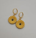 Yellow Daisy Drop Earrings