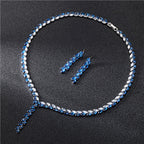 Crystal Leaf Design  Jewelry Set