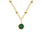 Classic Birthstone Solitaire Necklace
