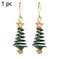 Festive Christmas Tree DIY Earrings with Star & Bell Detail