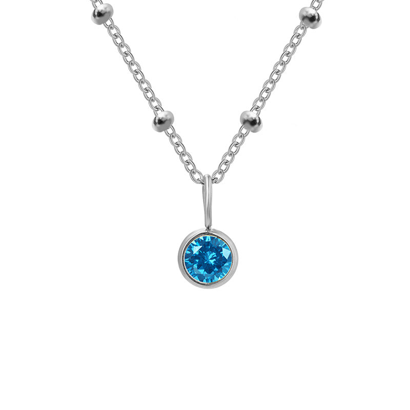 Classic Birthstone Solitaire Necklace