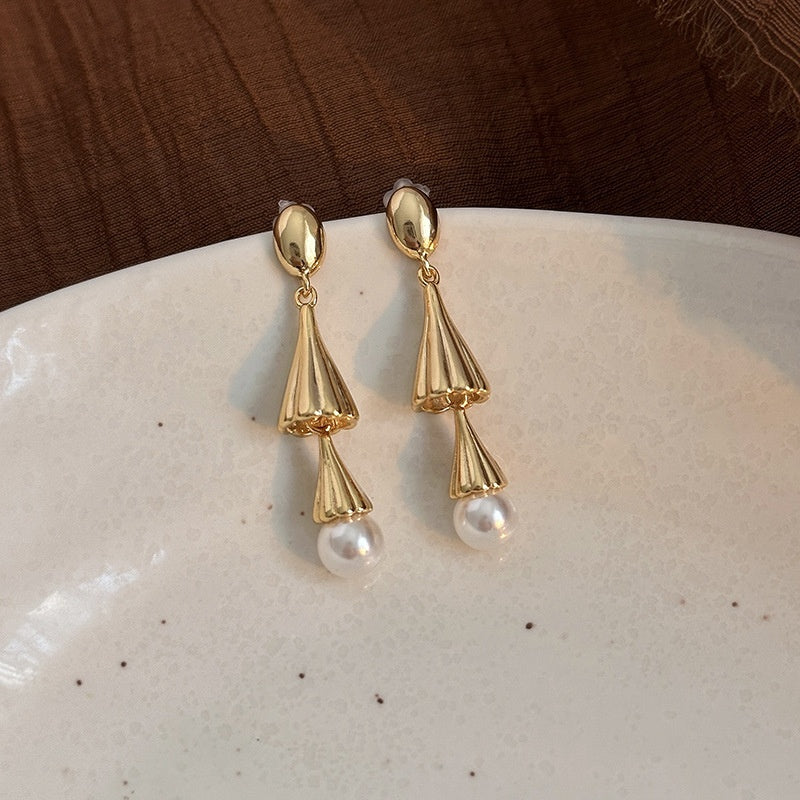 Long Wind Chime Pearl Drop