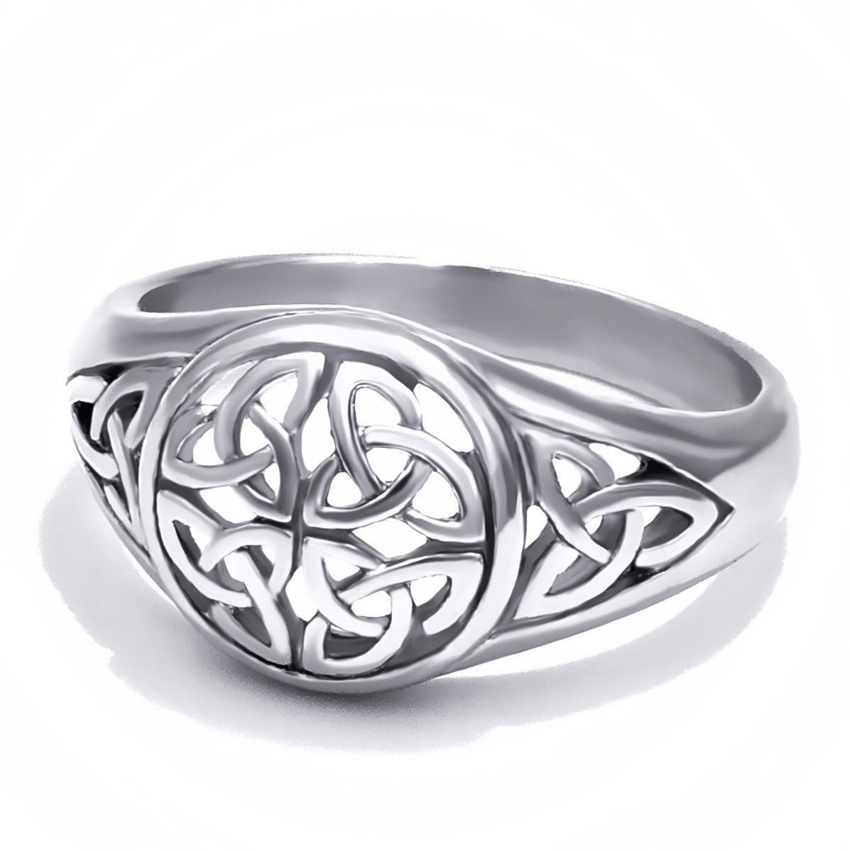 Celtic Knot Signet Ring – Vintage Celtic Symbol Stainless Steel Band