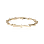 Two-Piece Bracelet Set with Organic Bangle and Chain Design