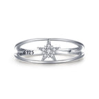 Celestial Star Ring in Sterling Silver