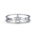 Celestial Star Ring in Sterling Silver