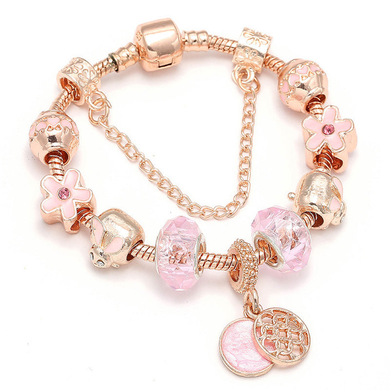 Charm Bracelet with Butterfly Pendant