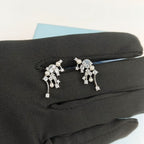 Luxury Crystal Cluster Earrings ,Necklace