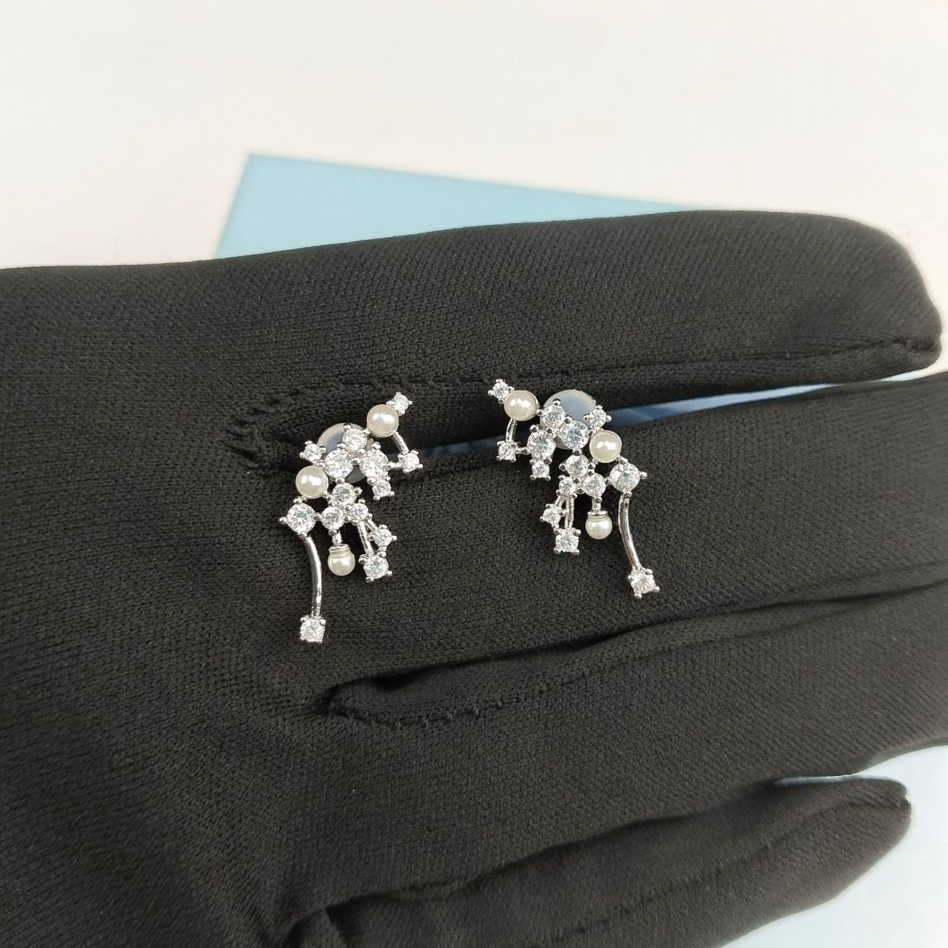 Luxury Crystal Cluster Earrings ,Necklace