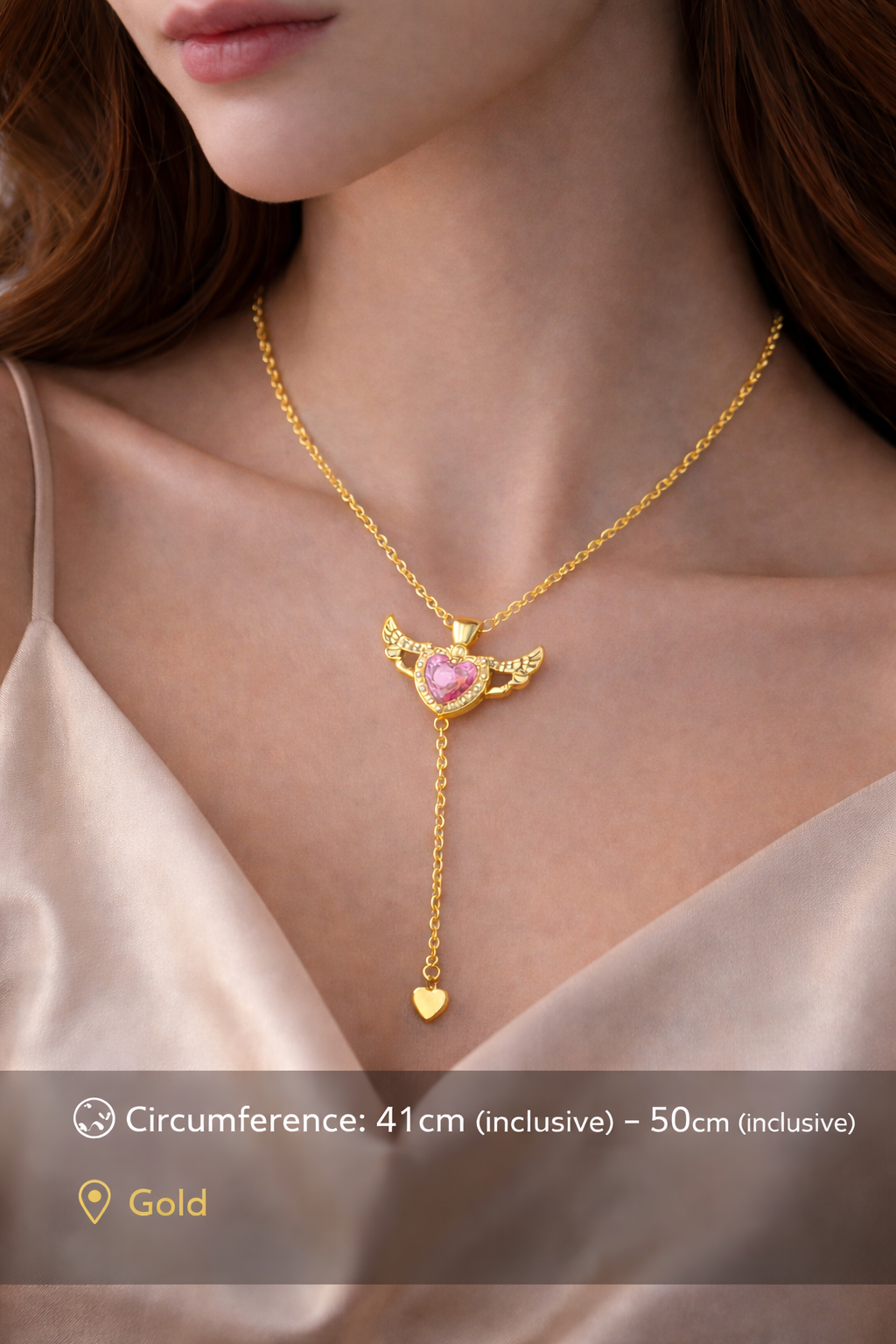 Heart Lariat Necklace