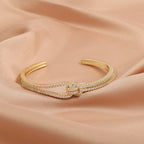 Coordinated Bracelet and Ring Set with Elegant Linked Design